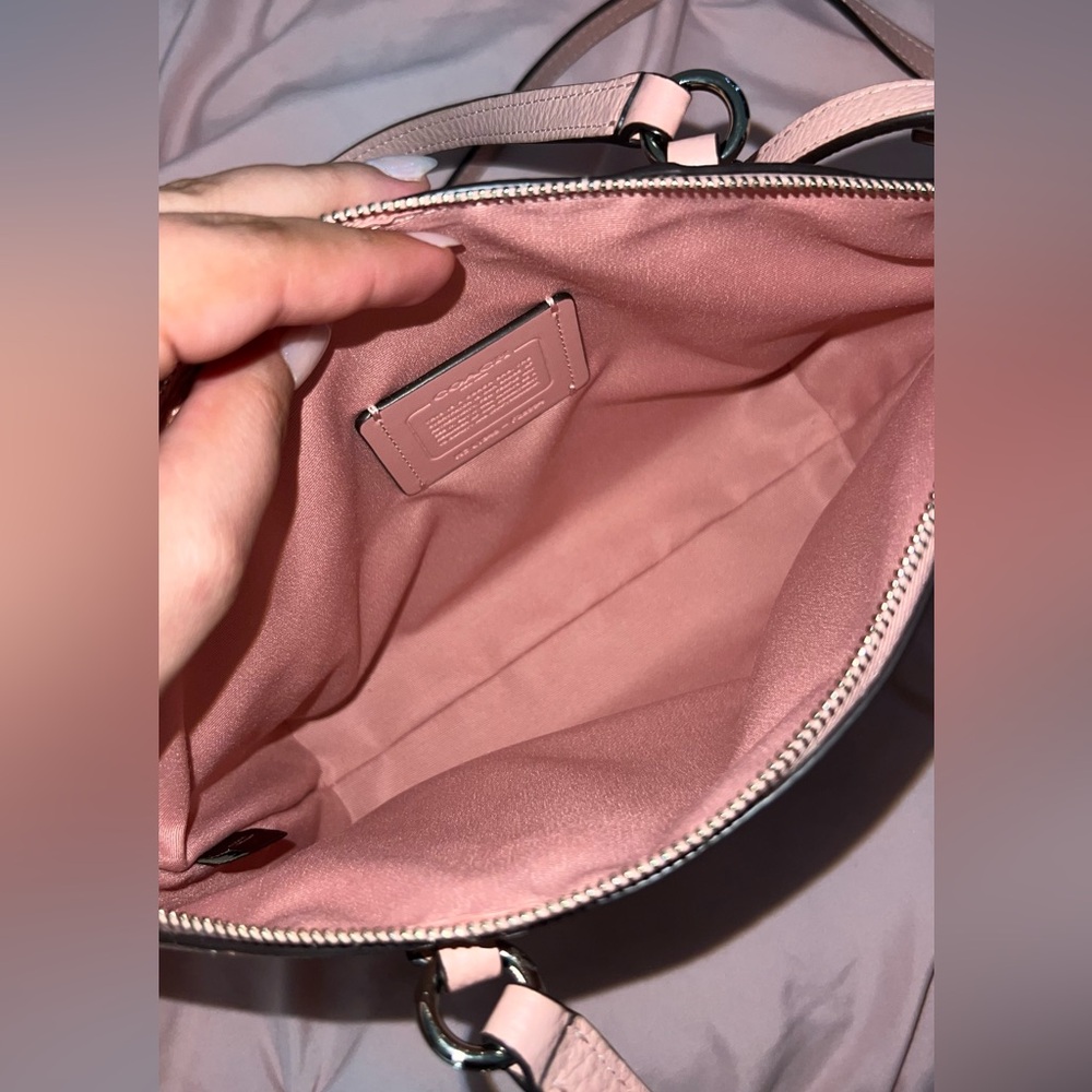 Coach Blush Pink Leather Satchel - Picture 2 of 2